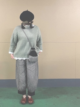 「Diu（ディウ）のアイテム」を使った、maaa*さん（レディース・154cm）の冬コーディネート