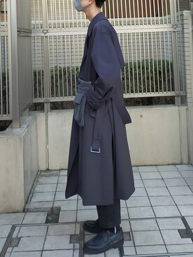 トレンチコートを使った ショルダーバッグ のメンズ人気ファッションコーディネート Wear