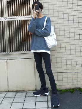 ソックス 靴下を使った 黒スキニー のメンズ人気ファッションコーディネート Wear