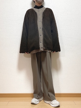 「flaner（フラネ）のアイテム（ジャケット/アウター）」を使った、ゆうさん（メンズ・165cm）の冬コーディネート