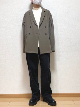 「flaner（フラネ）のアイテム（ジャケット/アウター）」を使った、ゆうさん（メンズ・165cm）の冬コーディネート