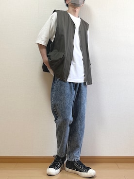 「ベストコーデ」｜「アイテム（アナログ腕時計）」を使った、ゆうさん（メンズ・165cm）の夏コーディネート