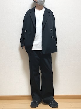 「アイテム（テーラードジャケット）」を使った、ゆうさん（メンズ・165cm）の秋コーディネート