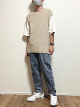 「LOOPのアイテム」を使った、ゆうさん（メンズ・165cm）の秋コーディネート