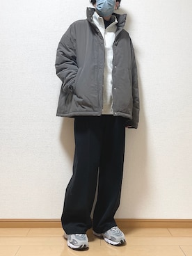 「ディズニーコーデ」｜「アイテム（その他アウター）」を使った、ゆうさん（メンズ・165cm）の冬コーディネート