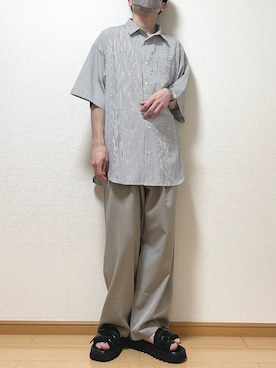 「unrelaxing（アンリラクシング）のアイテム（パンツ）」を使った、ゆうさん（メンズ・165cm）の夏コーディネート