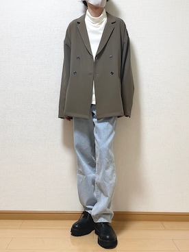 「flaner（フラネ）のアイテム（ジャケット/アウター）」を使った、ゆうさん（メンズ・165cm）の秋コーディネート