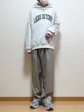 「unrelaxing（アンリラクシング）のアイテム（パンツ）」を使った、ゆうさん（メンズ・165cm）の春コーディネート