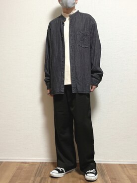 「unrelaxing（アンリラクシング）のアイテム（パンツ）」を使った、ゆうさん（メンズ・165cm）の秋コーディネート