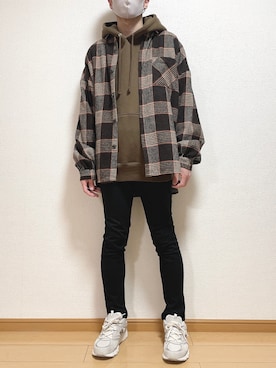 「LOOPのアイテム」を使った、ゆうさん（メンズ・165cm）の秋コーディネート