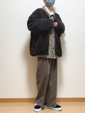 「flaner（フラネ）のアイテム（ジャケット/アウター）」を使った、ゆうさん（メンズ・165cm）の冬コーディネート