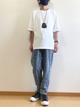 「LOOPのアイテム」を使った、ゆうさん（メンズ・165cm）の夏コーディネート