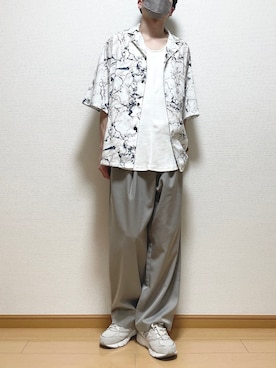 「unrelaxing（アンリラクシング）のアイテム（パンツ）」を使った、ゆうさん（メンズ・165cm）の春コーディネート