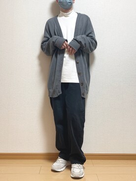 「flaner（フラネ）のペインターデニムパンツ【ユニセックス】（デニムパンツ）」を使った、ゆうさん（メンズ・165cm）の秋コーディネート