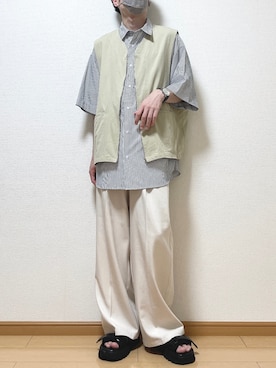「ベストコーデ」｜「アイテム（アナログ腕時計）」を使った、ゆうさん（メンズ・165cm）の夏コーディネート