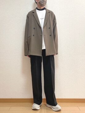 「flaner（フラネ）のアイテム（ジャケット/アウター）」を使った、ゆうさん（メンズ・165cm）の冬コーディネート