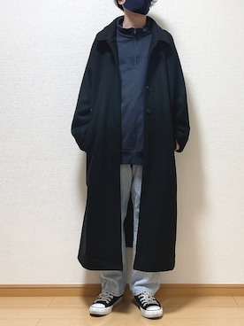 「flaner（フラネ）のアイテム（ジャケット/アウター）」を使った、ゆうさん（メンズ・165cm）の冬コーディネート