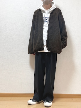 「flaner（フラネ）のアイテム（ジャケット/アウター）」を使った、ゆうさん（メンズ・165cm）の秋コーディネート