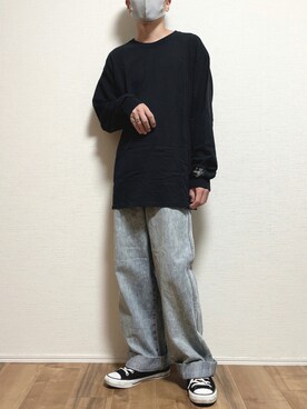 「LOOPのアイテム」を使った、ゆうさん（メンズ・165cm）の夏コーディネート