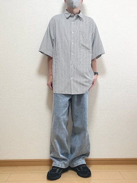 「アイテム（デジタル腕時計）」を使った、ゆうさん（メンズ・165cm）の秋コーディネート