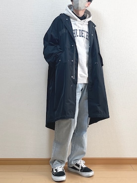 「M-65」｜「アイテム（モッズコート）」を使った、ゆうさん（メンズ・165cm）の冬コーディネート