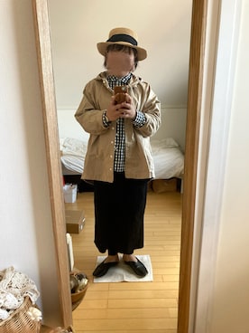 「studio CLIP（スタディオクリップ）のアイテム（その他アウター）」を使った、N@さん（レディース・159cm）の春コーディネート