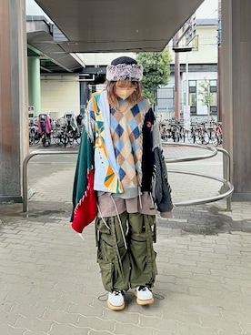 「ゆるゆる」｜つかささん（レディース・163cm）の冬コーディネート