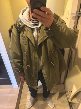 「GERRY（ジェリー）のアイテム」を使った、うままさん（メンズ・172cm）の冬コーディネート