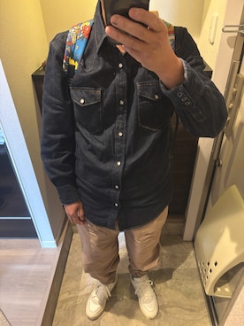 「GAP（ギャップ）のアイテム（トップス）」を使った、うままさん（メンズ・172cm）の春コーディネート