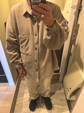 「アイテム（リング）」を使った、うままさん（メンズ・172cm・50代）の秋コーディネート