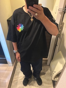 「CHROME HEARTS（クロムハーツ）のアイテム」を使った、うままさん（メンズ・172cm）の夏コーディネート