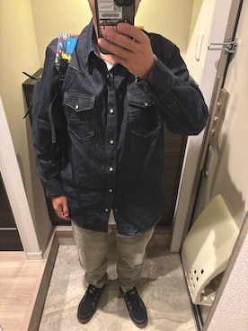 「アイテム（パンツ）」を使った、うままさん（メンズ・172cm・50代）の秋コーディネート