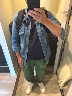 「アイテム（バッグ）」を使った、うままさん（メンズ・172cm・50代）の秋コーディネート