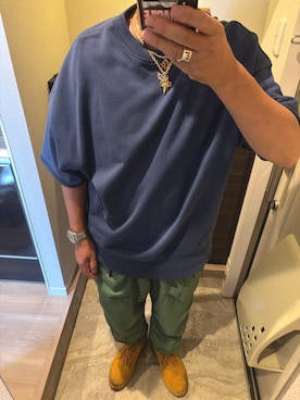 「アイテム（ネックレス）」を使った、うままさん（メンズ・172cm・50代）の夏コーディネート