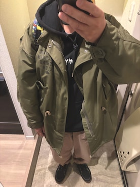 「アイテム（トップス）」を使った、うままさん（メンズ・172cm・50代）の冬コーディネート