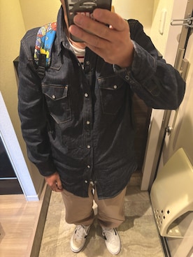 「アイテム（トップス）」を使った、うままさん（メンズ・172cm・50代）の秋コーディネート