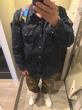 「GAP（ギャップ）のアイテム（トップス）」を使った、うままさん（メンズ・172cm）の春コーディネート