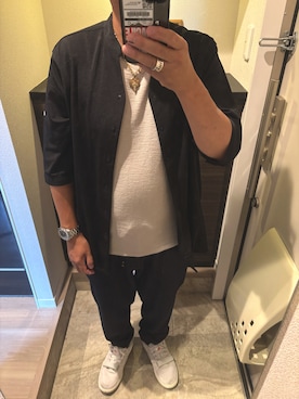 「アイテム（ネックレス）」を使った、うままさん（メンズ・172cm・50代）の夏コーディネート