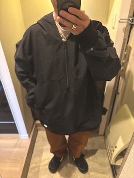 「HUMAN MADE（ヒューマンメード）のアイテム」を使った、うままさん（メンズ・172cm）の冬コーディネート