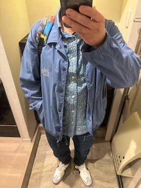 「go slow caravan（ゴースローキャラバン）のアイテム」を使った、うままさん（メンズ・172cm）の春コーディネート