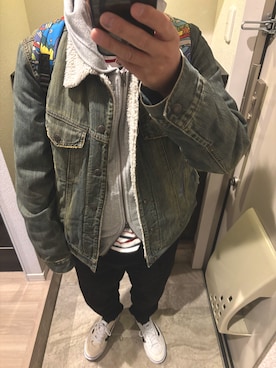 「アイテム（トップス）」を使った、うままさん（メンズ・172cm・50代）の秋コーディネート