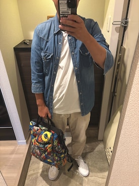 「BEAMS（ビームス）のアイテム」を使った、うままさん（メンズ・172cm）の秋コーディネート