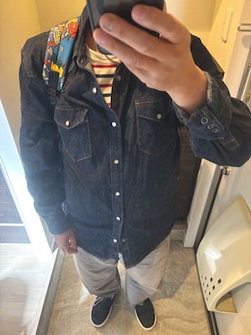 「GAP（ギャップ）のアイテム（トップス）」を使った、うままさん（メンズ・172cm）の春コーディネート