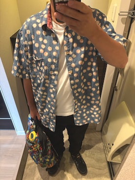 「アイテム（パンツ）」を使った、うままさん（メンズ・172cm・50代）の秋コーディネート