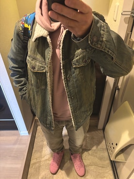 「アイテム（シューズ）」を使った、うままさん（メンズ・172cm・50代）の冬コーディネート