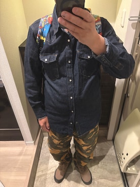 「GAP（ギャップ）のアイテム」を使った、うままさん（メンズ・172cm）の春コーディネート