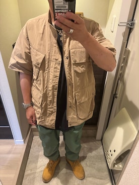 「アイテム（ブーツ）」を使った、うままさん（メンズ・172cm・50代）の夏コーディネート