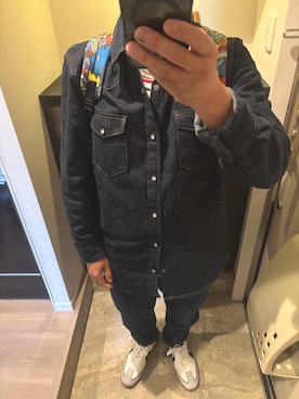 「GAP（ギャップ）のアイテム（トップス）」を使った、うままさん（メンズ・172cm）の春コーディネート