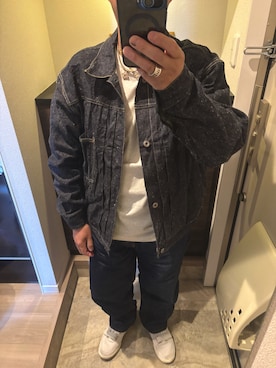 「GOLD（ゴールド）のアイテム」を使った、うままさん（メンズ・172cm）の春コーディネート