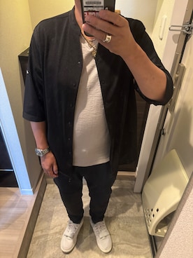 「アイテム（パンツ）」を使った、うままさん（メンズ・172cm）の夏コーディネート